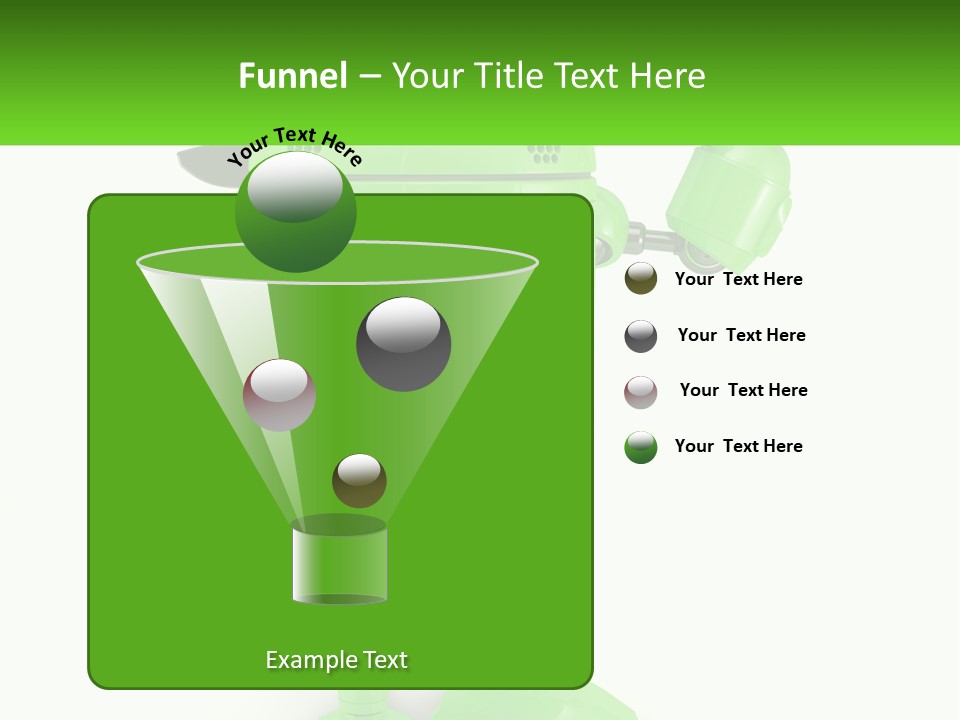 A Green Robot Is Holding A Wrench PowerPoint Template