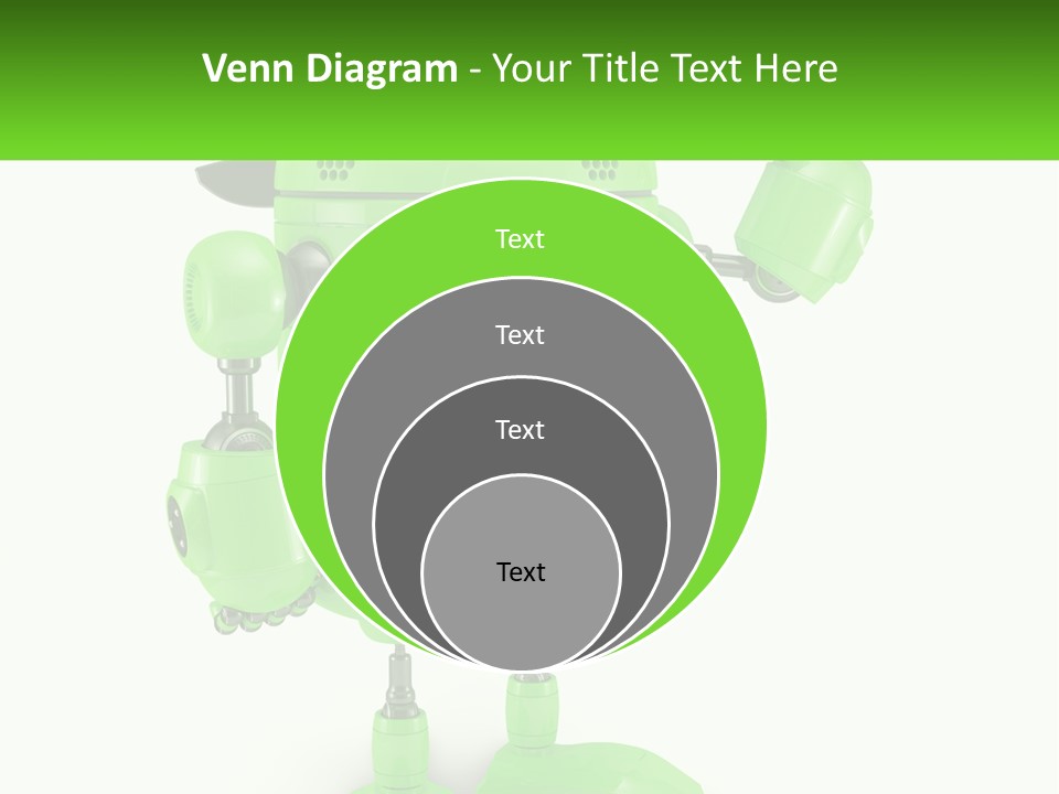A Green Robot Is Holding A Wrench PowerPoint Template