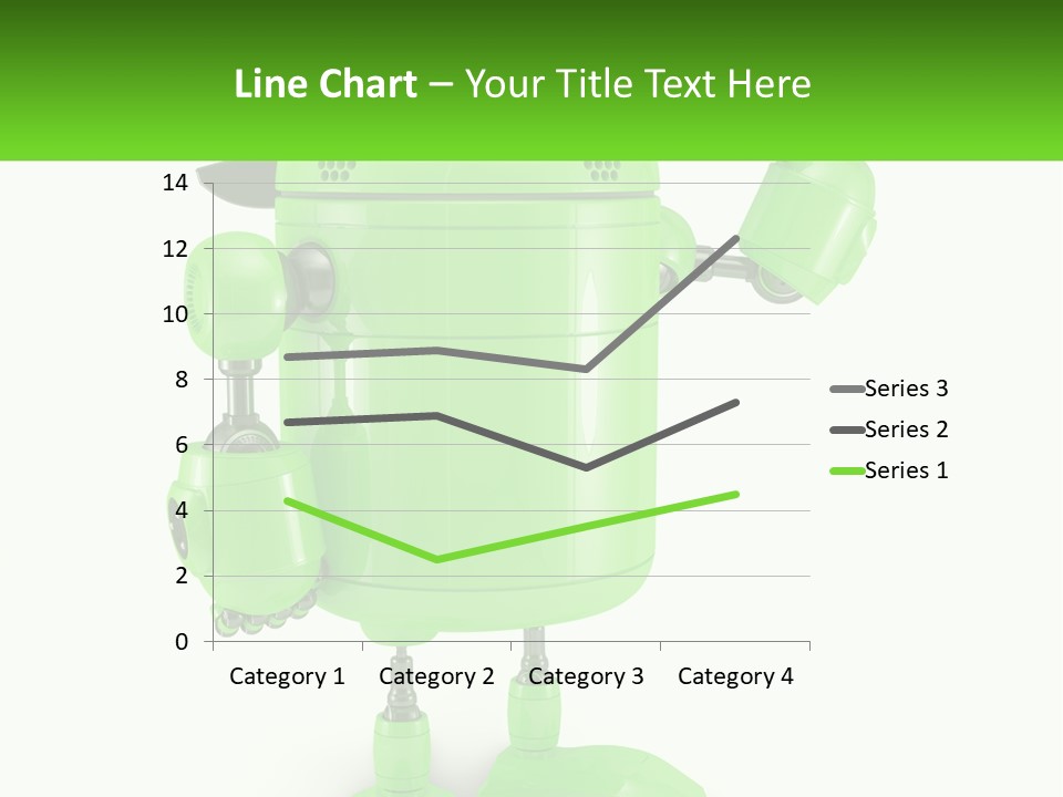 A Green Robot Is Holding A Wrench PowerPoint Template