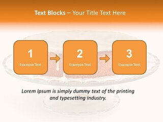 A Cake With White Icing On A Glass Plate PowerPoint Template