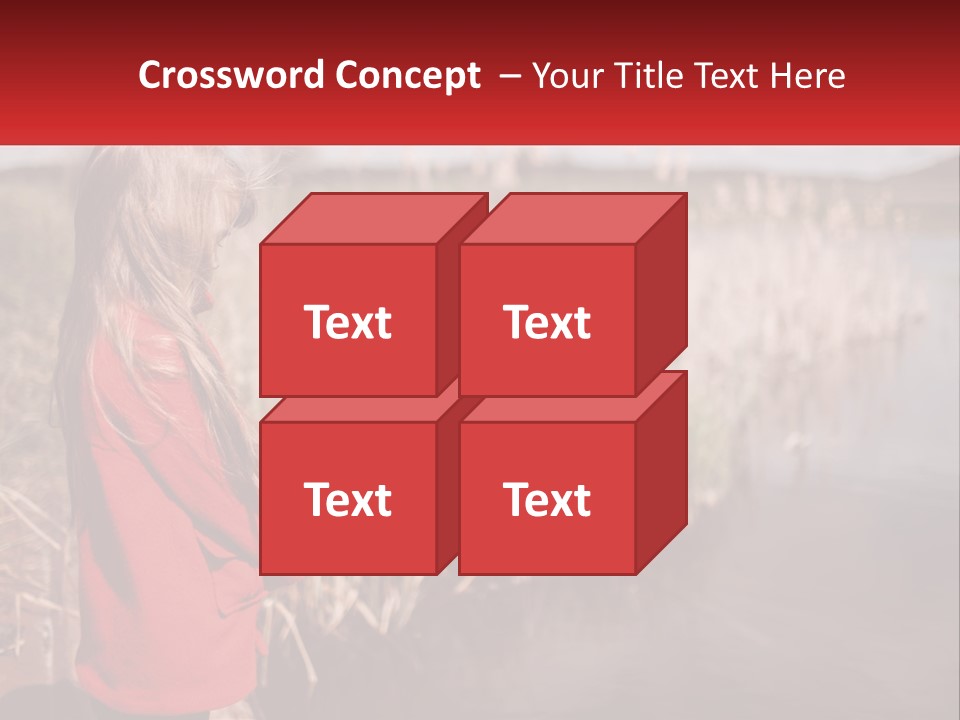 A Little Girl Standing Next To A Body Of Water PowerPoint Template