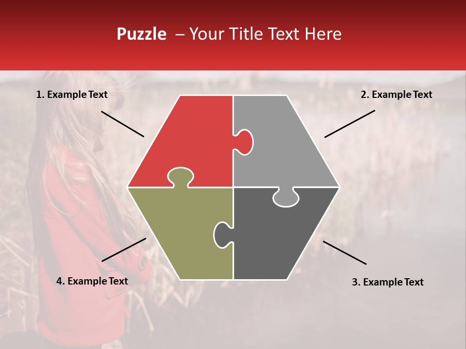 A Little Girl Standing Next To A Body Of Water PowerPoint Template