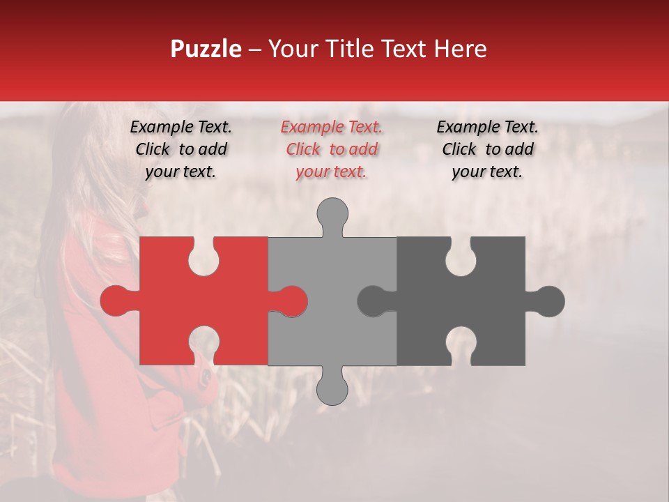 A Little Girl Standing Next To A Body Of Water PowerPoint Template