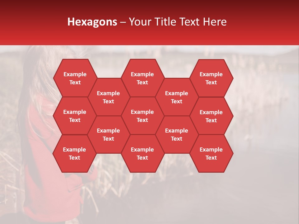 A Little Girl Standing Next To A Body Of Water PowerPoint Template