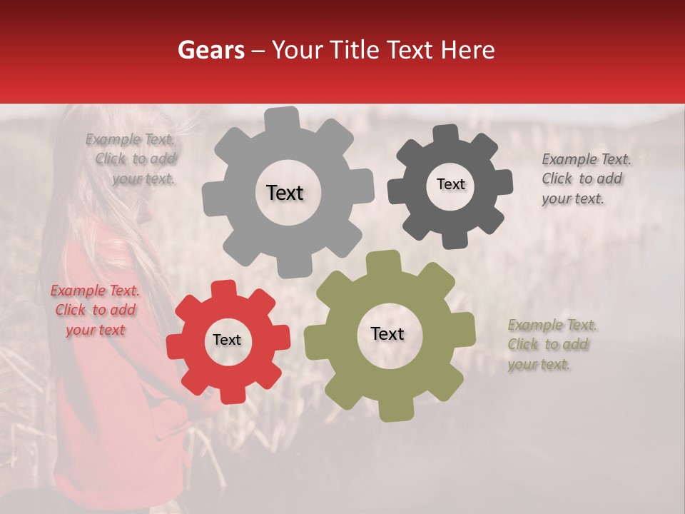 A Little Girl Standing Next To A Body Of Water PowerPoint Template