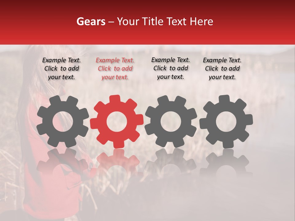 A Little Girl Standing Next To A Body Of Water PowerPoint Template