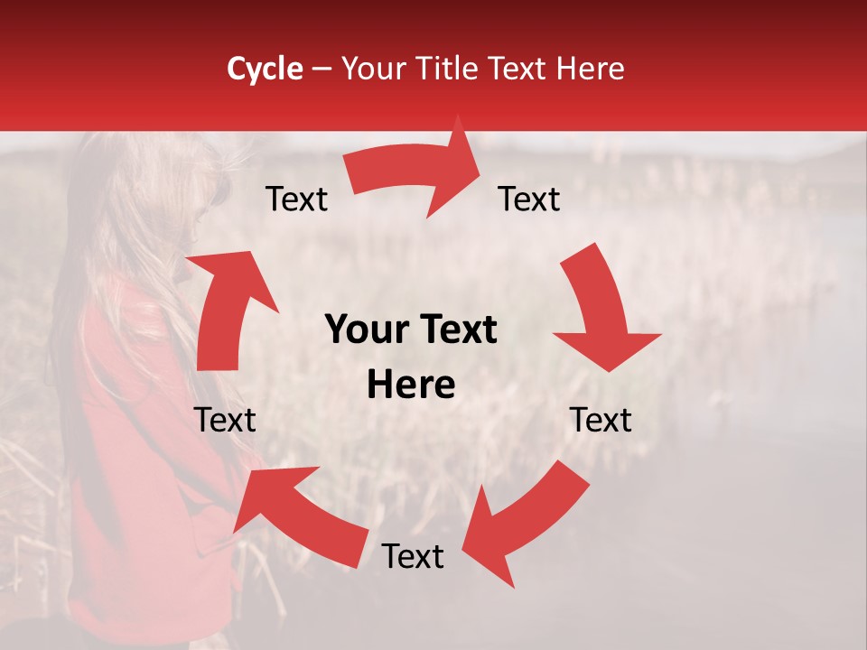 A Little Girl Standing Next To A Body Of Water PowerPoint Template