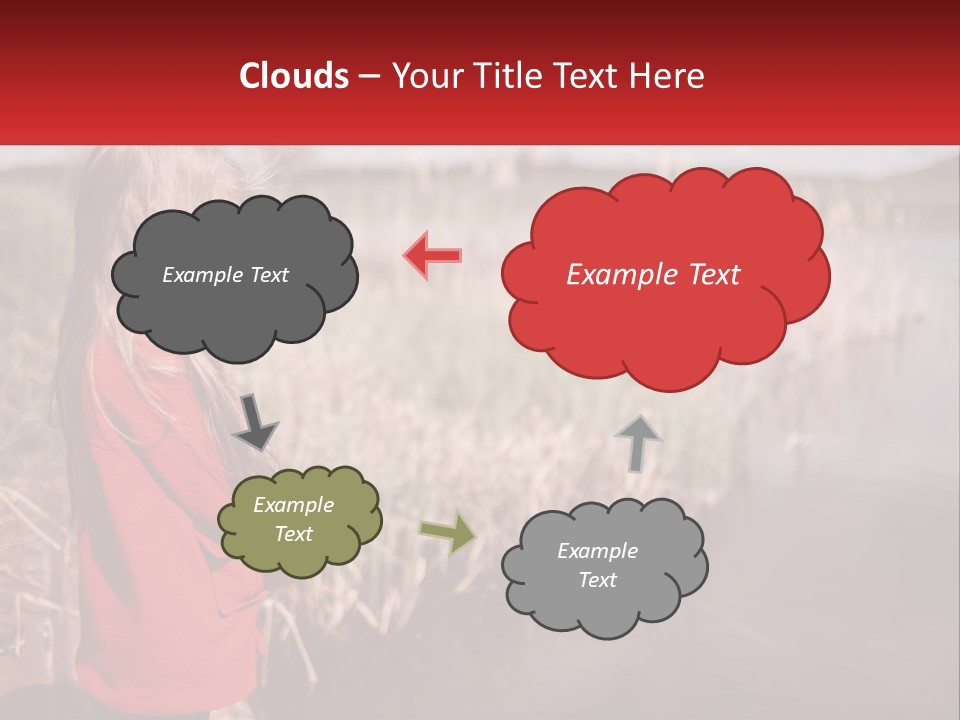 A Little Girl Standing Next To A Body Of Water PowerPoint Template