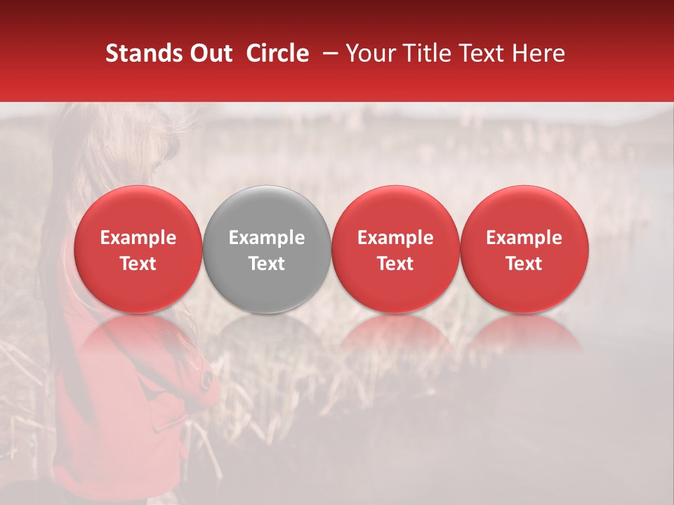 A Little Girl Standing Next To A Body Of Water PowerPoint Template