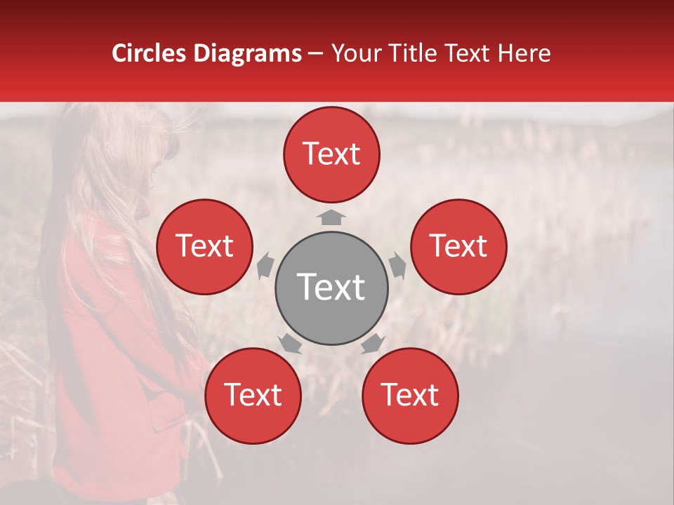 A Little Girl Standing Next To A Body Of Water PowerPoint Template