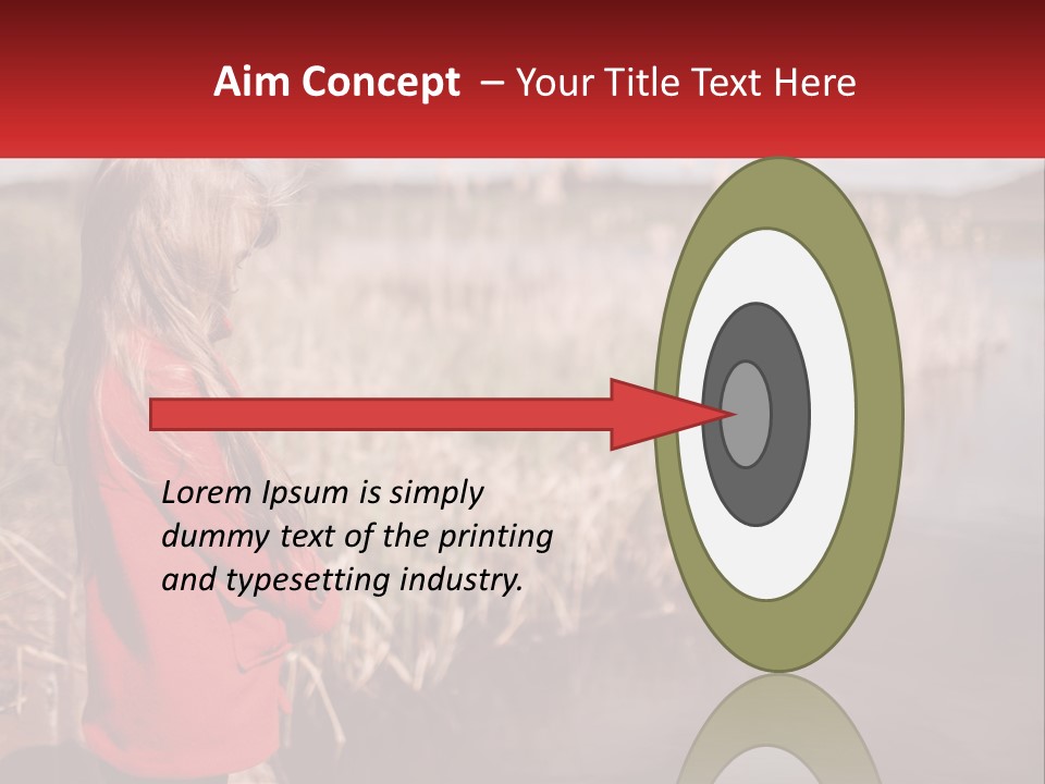 A Little Girl Standing Next To A Body Of Water PowerPoint Template