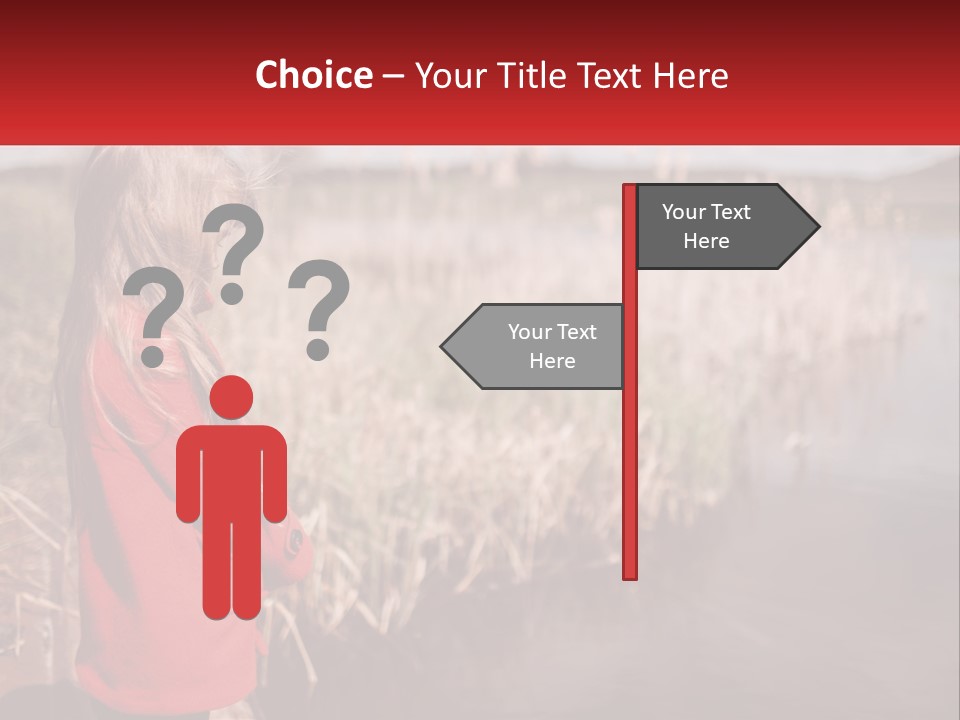 A Little Girl Standing Next To A Body Of Water PowerPoint Template