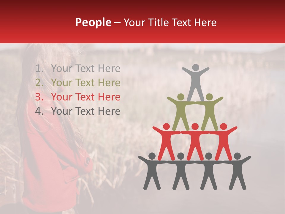 A Little Girl Standing Next To A Body Of Water PowerPoint Template