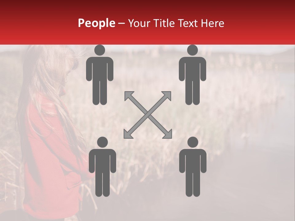 A Little Girl Standing Next To A Body Of Water PowerPoint Template