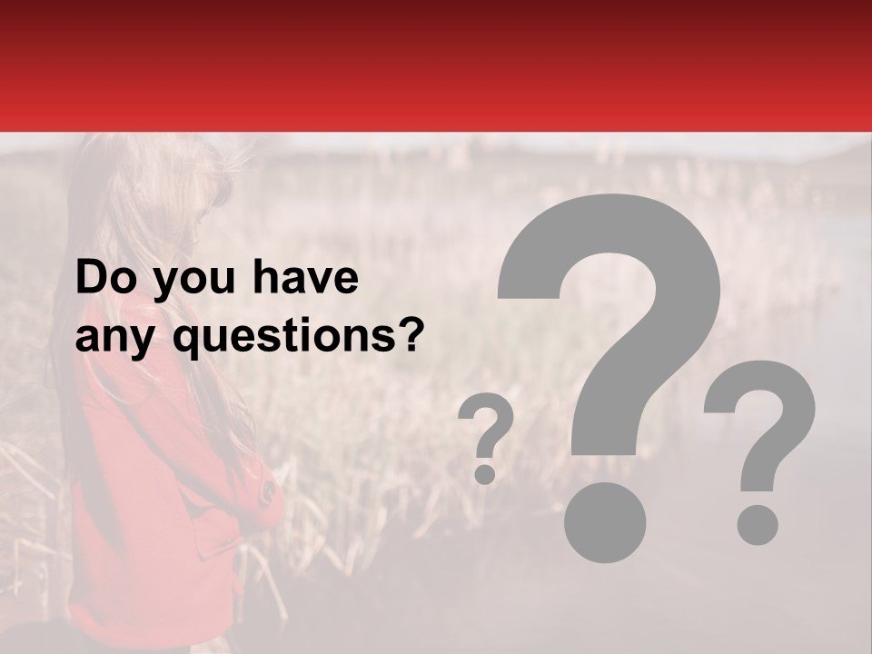 A Little Girl Standing Next To A Body Of Water PowerPoint Template