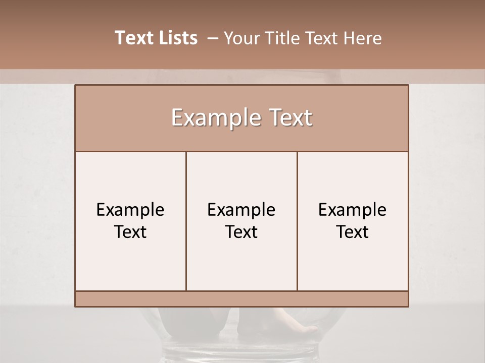 A Woman Sitting Inside Of A Glass Jar PowerPoint Template