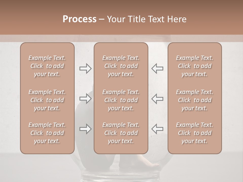 A Woman Sitting Inside Of A Glass Jar PowerPoint Template