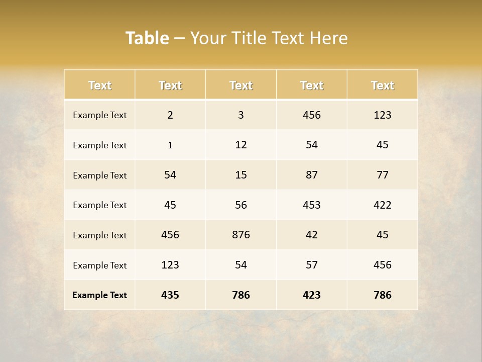 A Grungy Background With A Gold Border PowerPoint Template