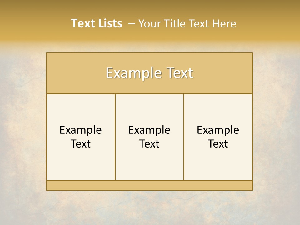 A Grungy Background With A Gold Border PowerPoint Template