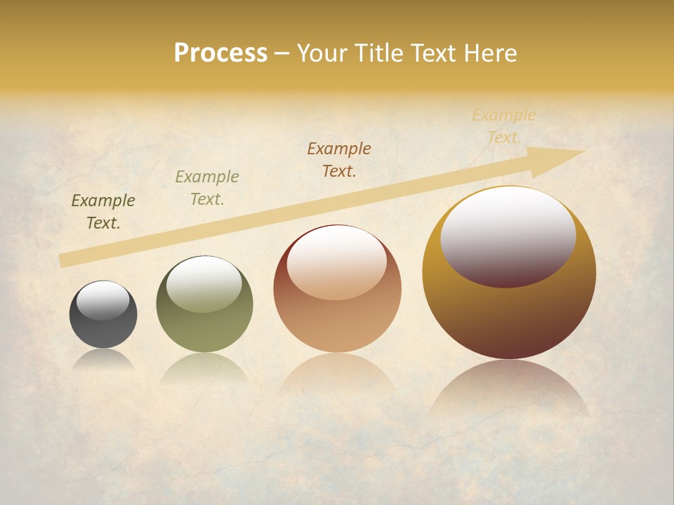 A Grungy Background With A Gold Border PowerPoint Template