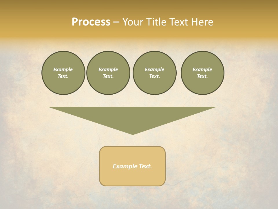 A Grungy Background With A Gold Border PowerPoint Template