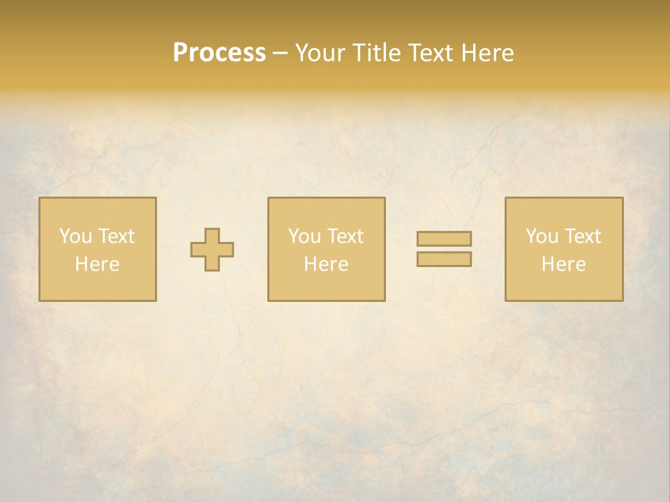 A Grungy Background With A Gold Border PowerPoint Template