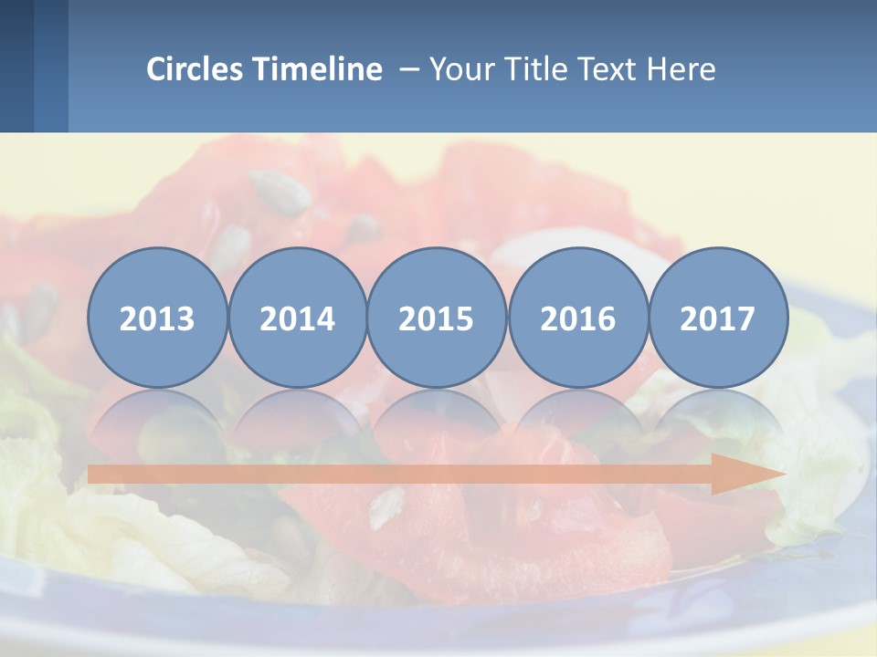 A Plate Of Food With Lettuce And Tomatoes On It PowerPoint Template