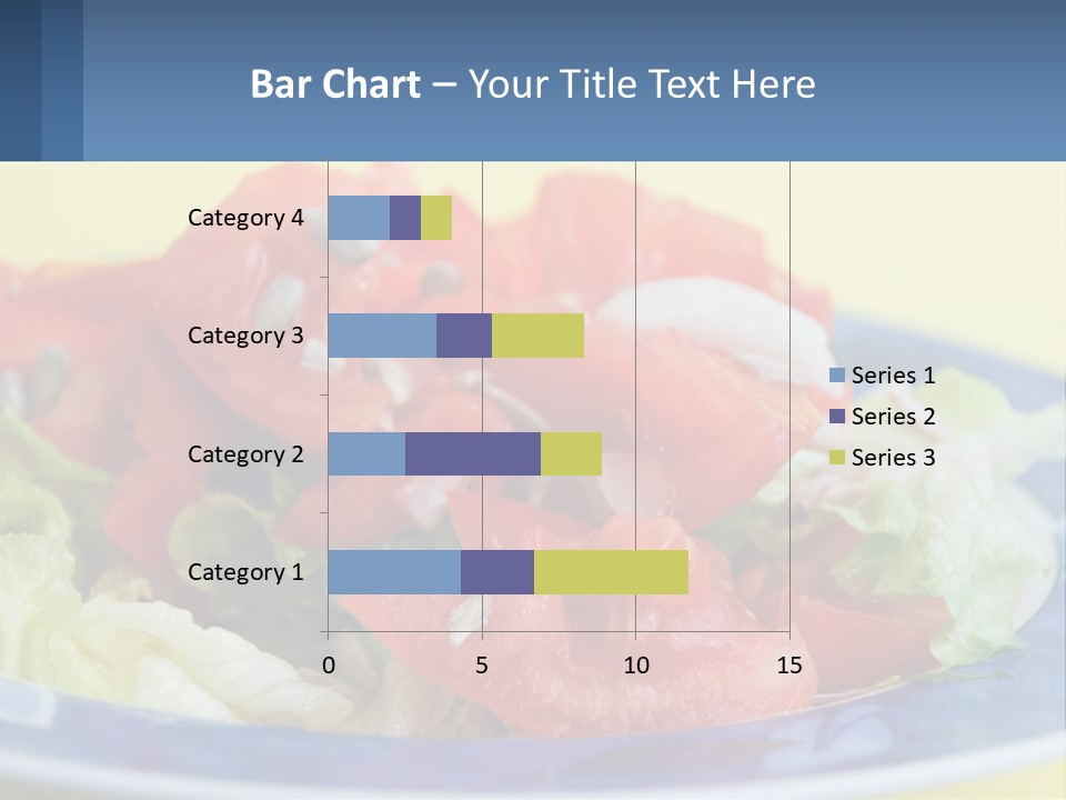 A Plate Of Food With Lettuce And Tomatoes On It PowerPoint Template