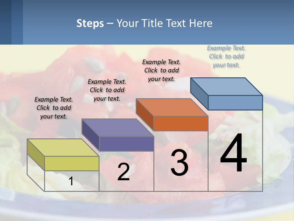 A Plate Of Food With Lettuce And Tomatoes On It PowerPoint Template