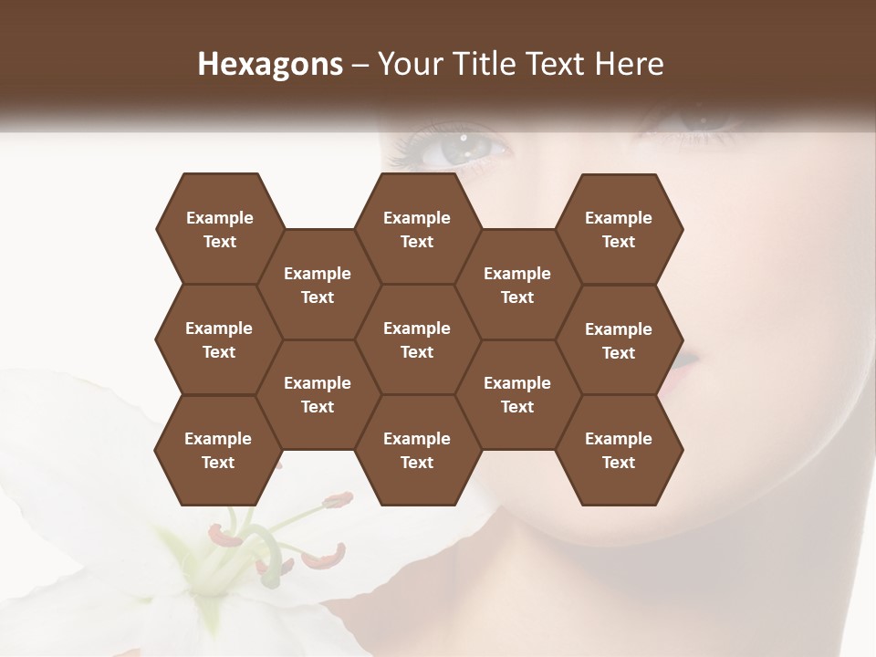 A Woman With A Flower In Her Hand PowerPoint Template