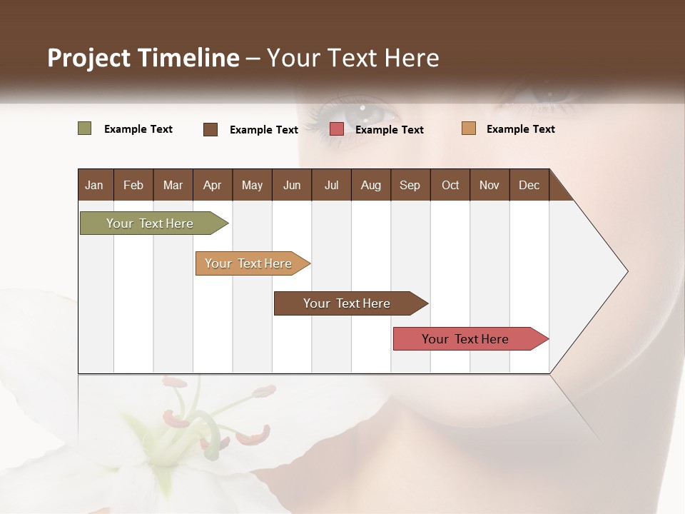 A Woman With A Flower In Her Hand PowerPoint Template