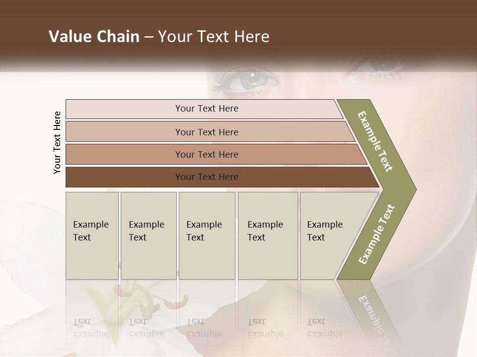A Woman With A Flower In Her Hand PowerPoint Template
