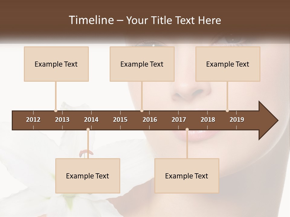 A Woman With A Flower In Her Hand PowerPoint Template