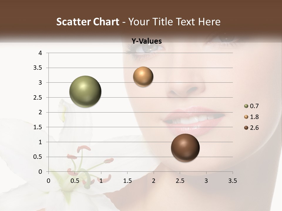 A Woman With A Flower In Her Hand PowerPoint Template