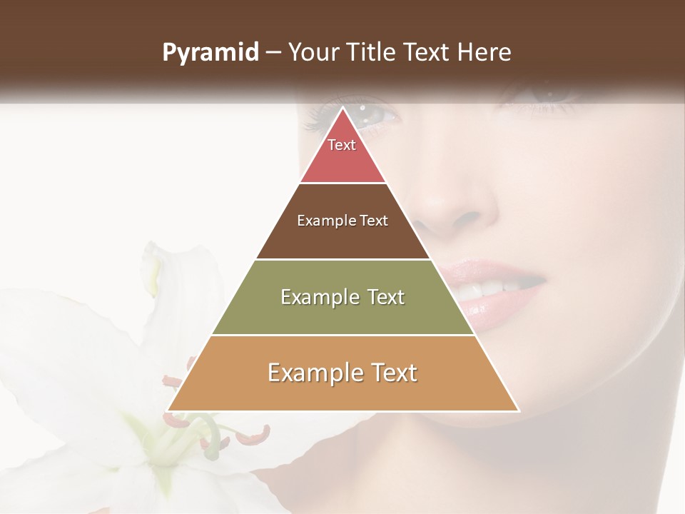 A Woman With A Flower In Her Hand PowerPoint Template