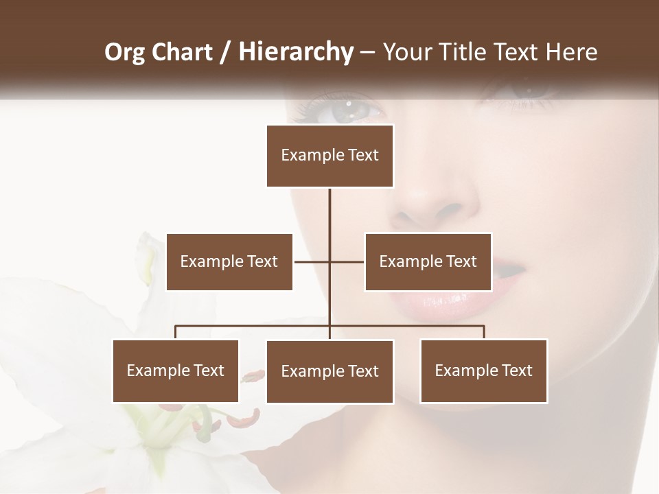 A Woman With A Flower In Her Hand PowerPoint Template