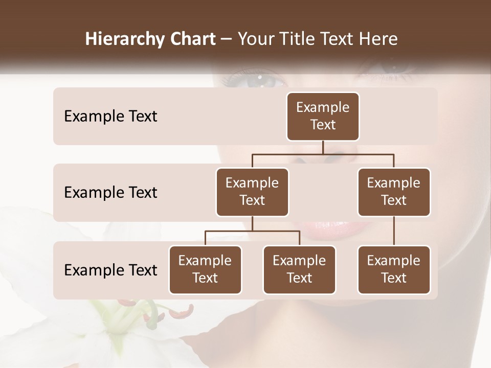 A Woman With A Flower In Her Hand PowerPoint Template