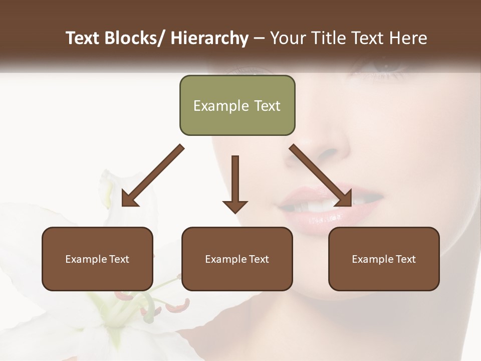 A Woman With A Flower In Her Hand PowerPoint Template