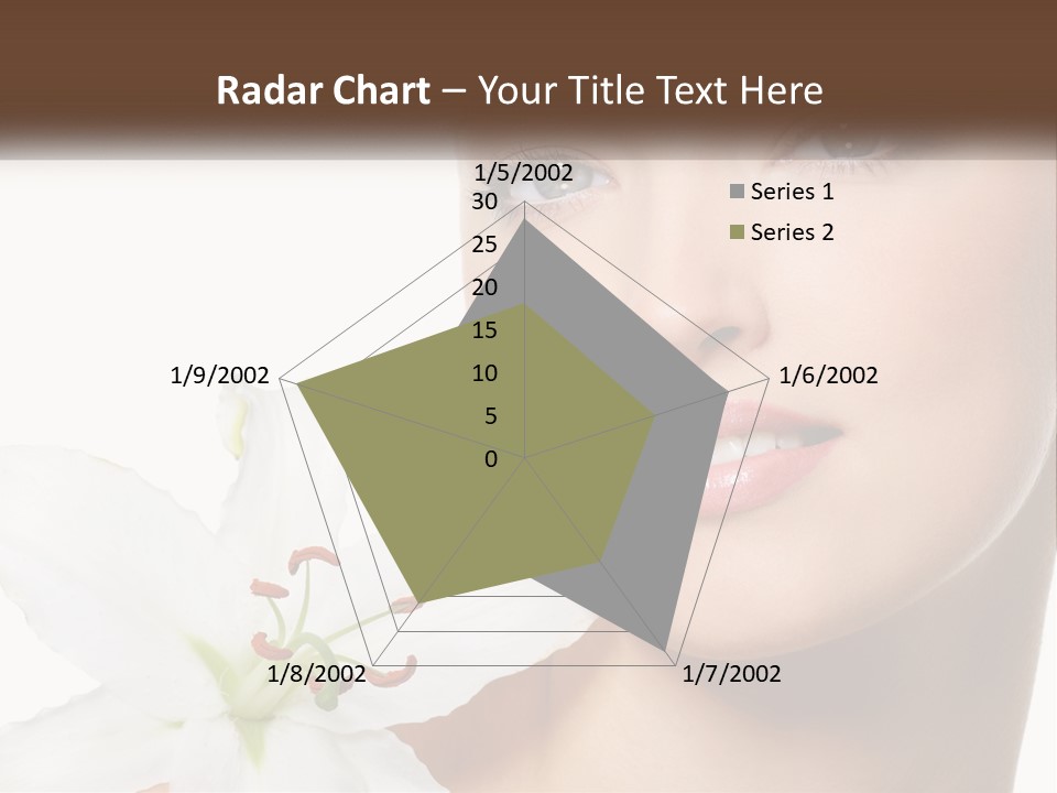 A Woman With A Flower In Her Hand PowerPoint Template