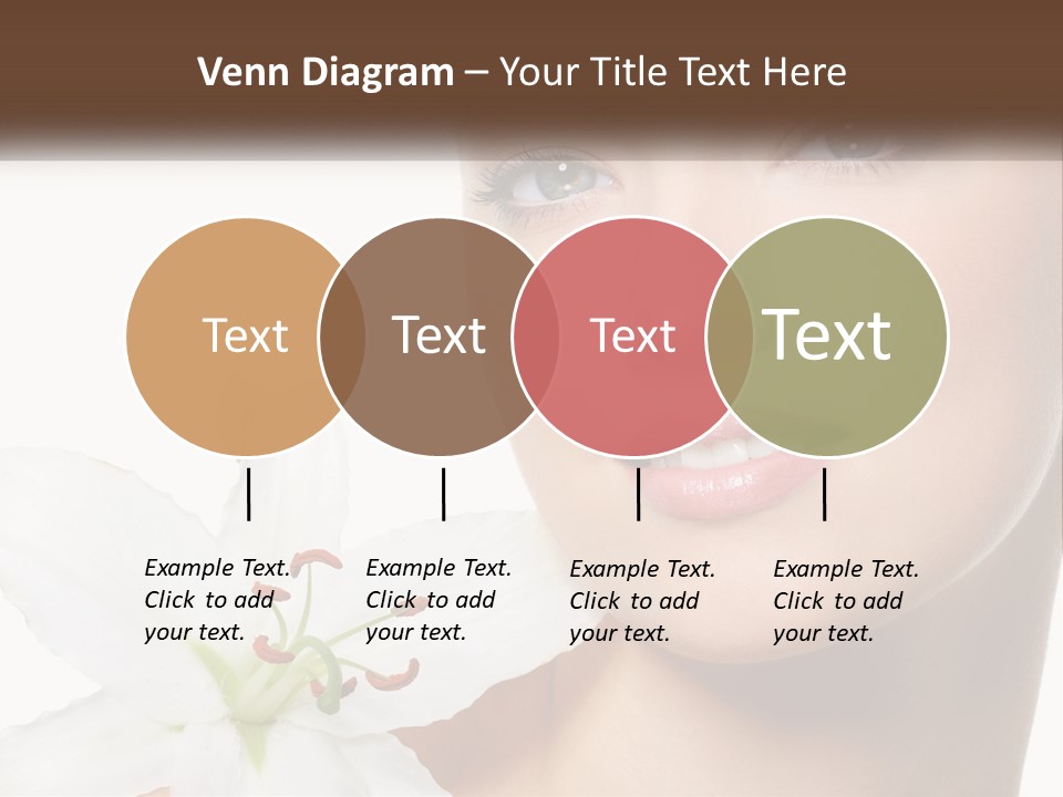 A Woman With A Flower In Her Hand PowerPoint Template