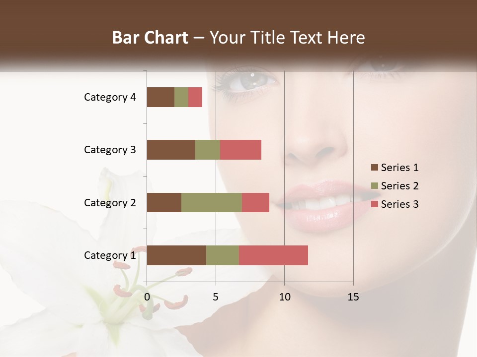 A Woman With A Flower In Her Hand PowerPoint Template