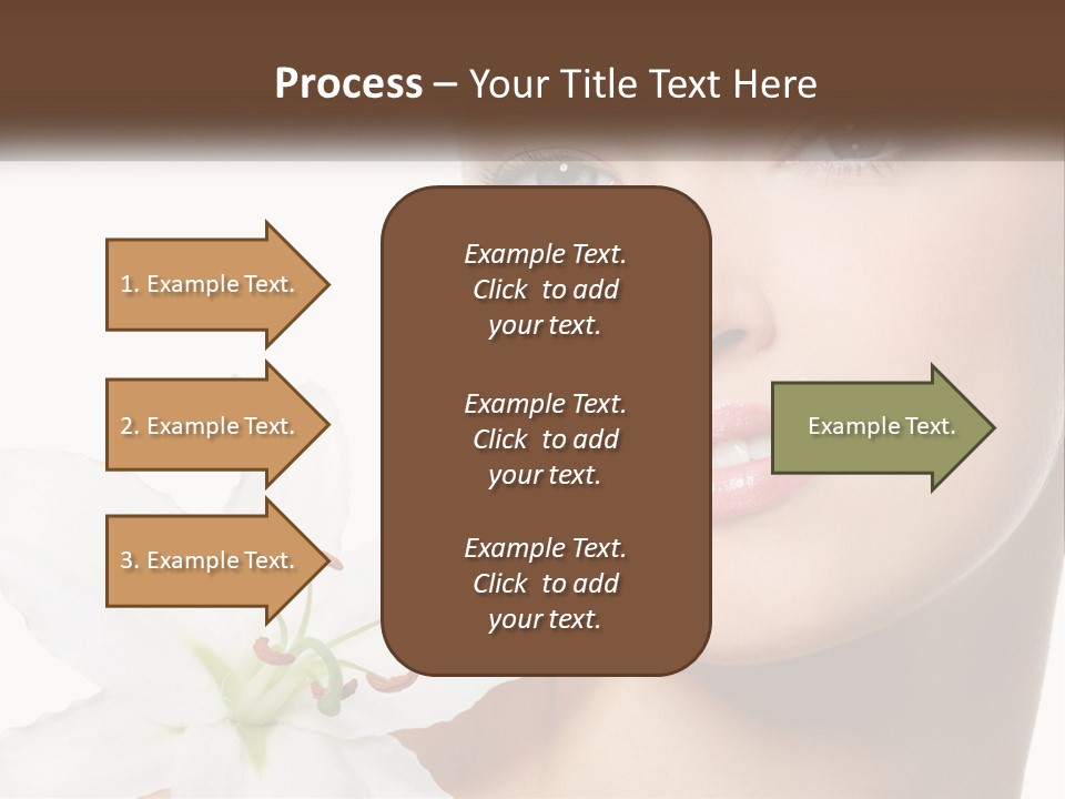 A Woman With A Flower In Her Hand PowerPoint Template