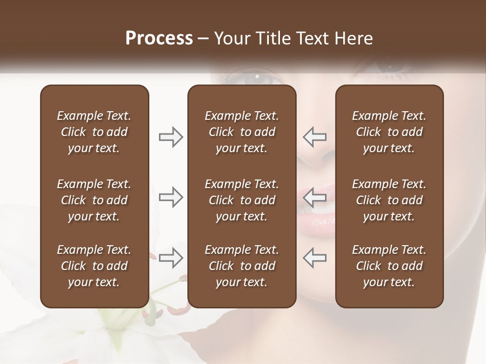 A Woman With A Flower In Her Hand PowerPoint Template