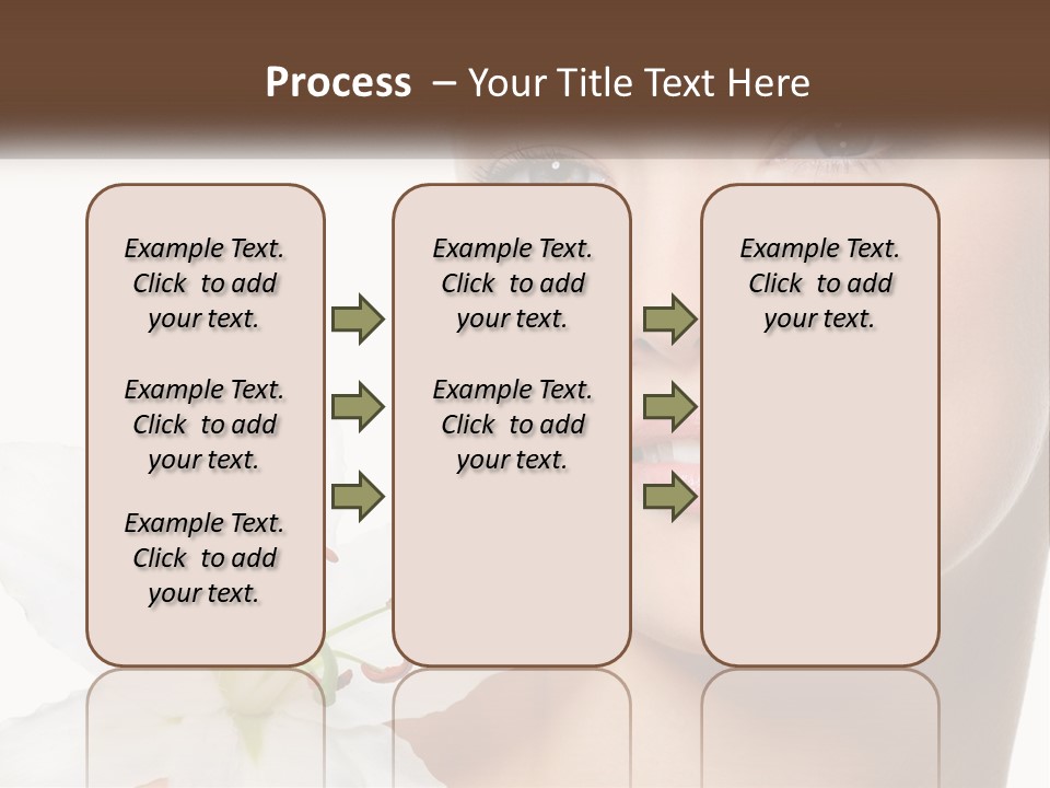 A Woman With A Flower In Her Hand PowerPoint Template