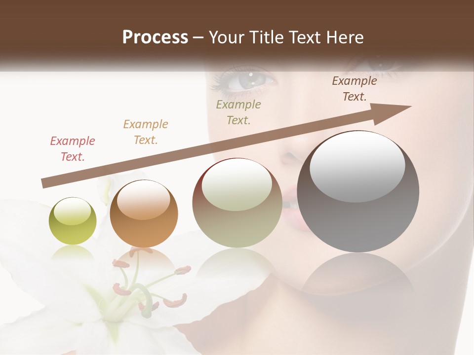 A Woman With A Flower In Her Hand PowerPoint Template