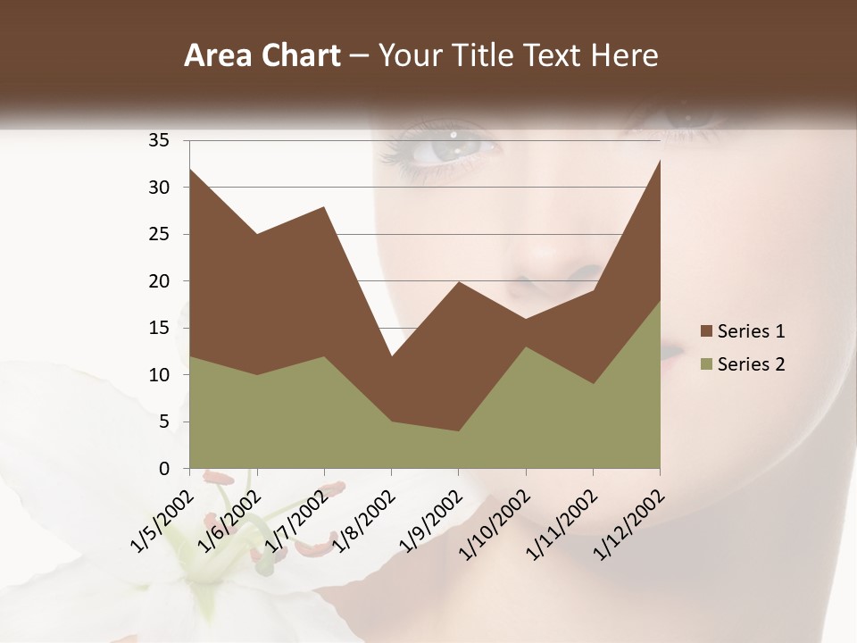 A Woman With A Flower In Her Hand PowerPoint Template