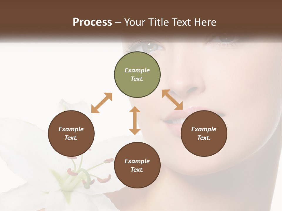 A Woman With A Flower In Her Hand PowerPoint Template