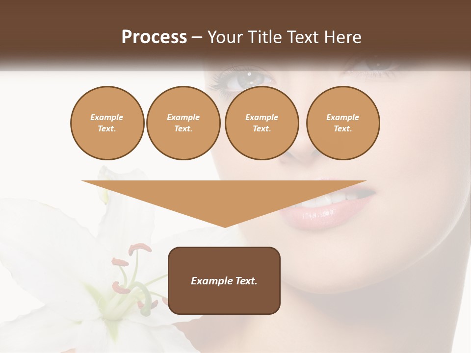 A Woman With A Flower In Her Hand PowerPoint Template