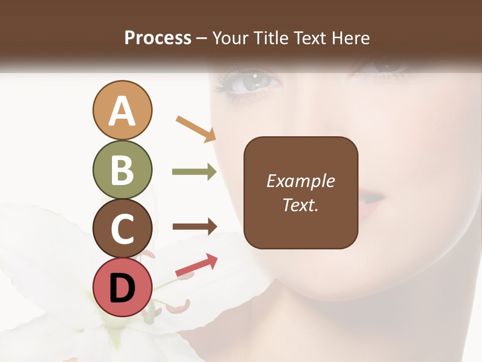 A Woman With A Flower In Her Hand PowerPoint Template