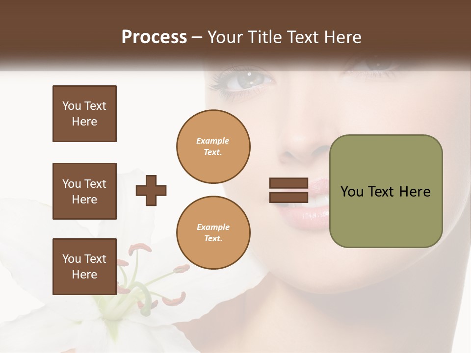 A Woman With A Flower In Her Hand PowerPoint Template